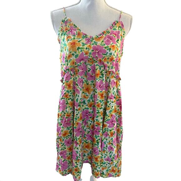 New Patrons of Peace Floral Sun Dress Medium - Picture 2 of 6